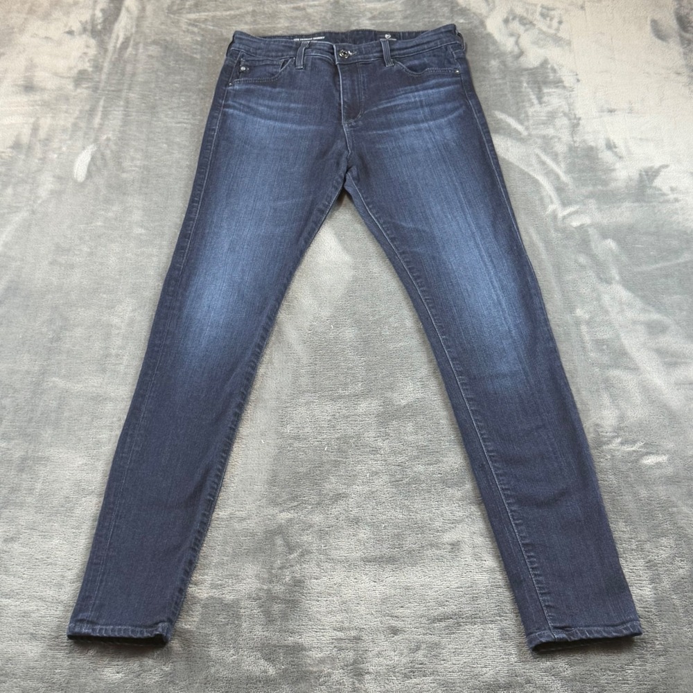 AG Adriano Goldschmied The Farrah Skinny High Rise Jeans Dark Wash 28R
